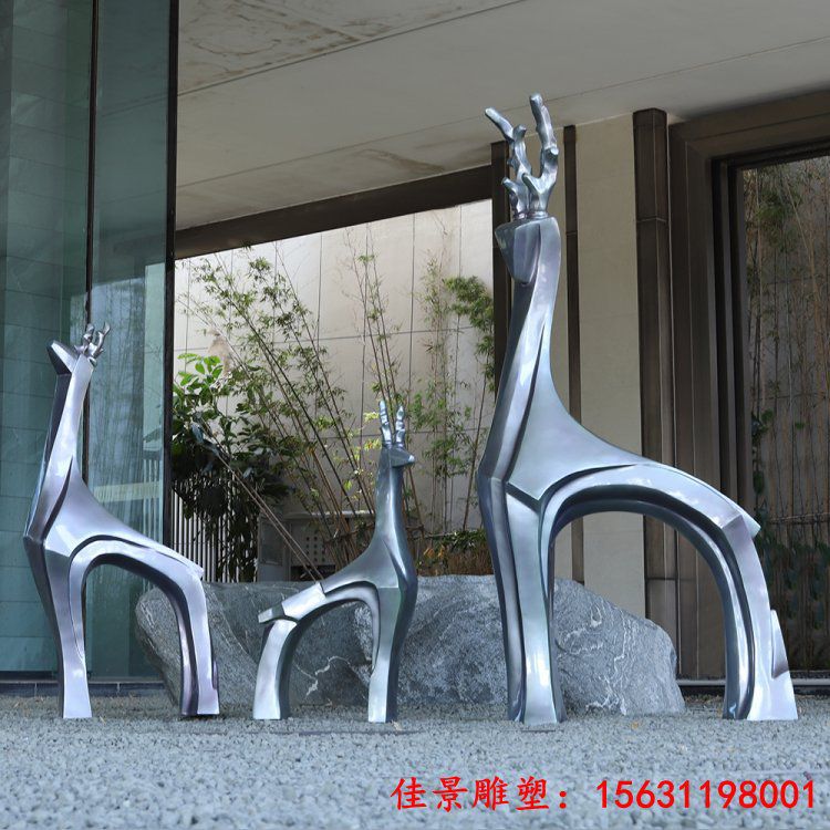 小鹿雕塑户外景区商场民宿幼儿园售楼部动物模型艺术品美陈 (3)
