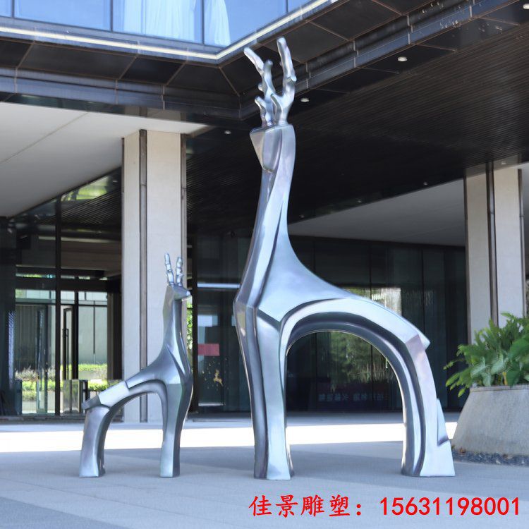 小鹿雕塑户外景区商场民宿幼儿园售楼部动物模型艺术品美陈 (1)