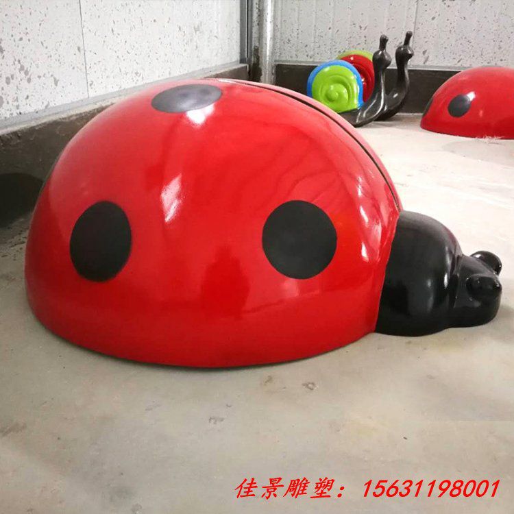 玻璃钢仿真动物雕塑玻璃钢七星瓢虫园林景观雕塑jpg (5)