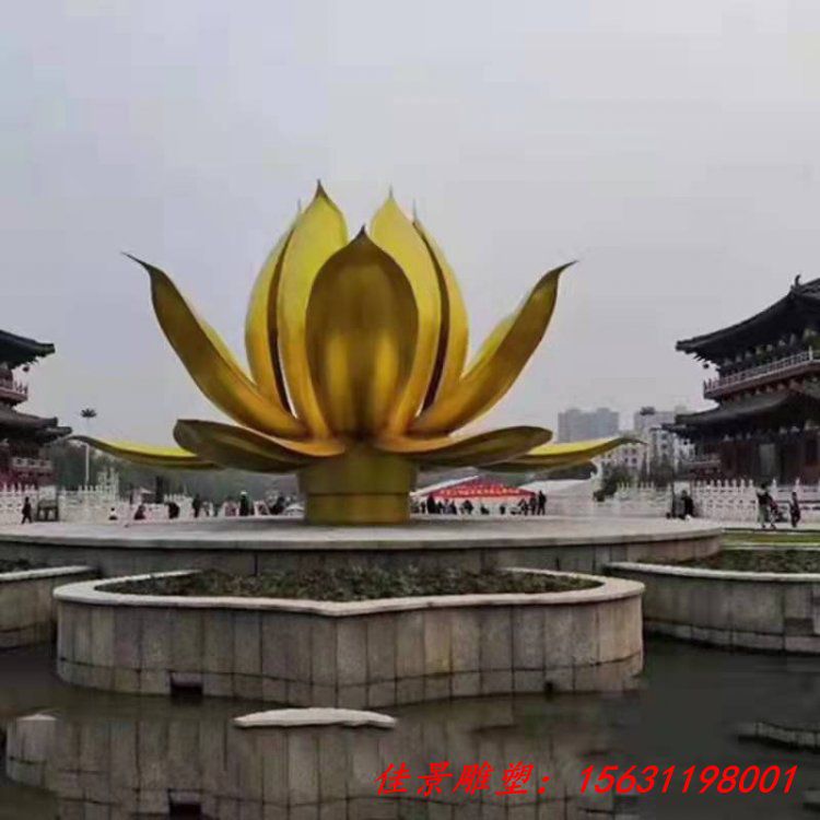 不锈钢紫荆花雕塑城市景观不锈钢雕塑 (3)