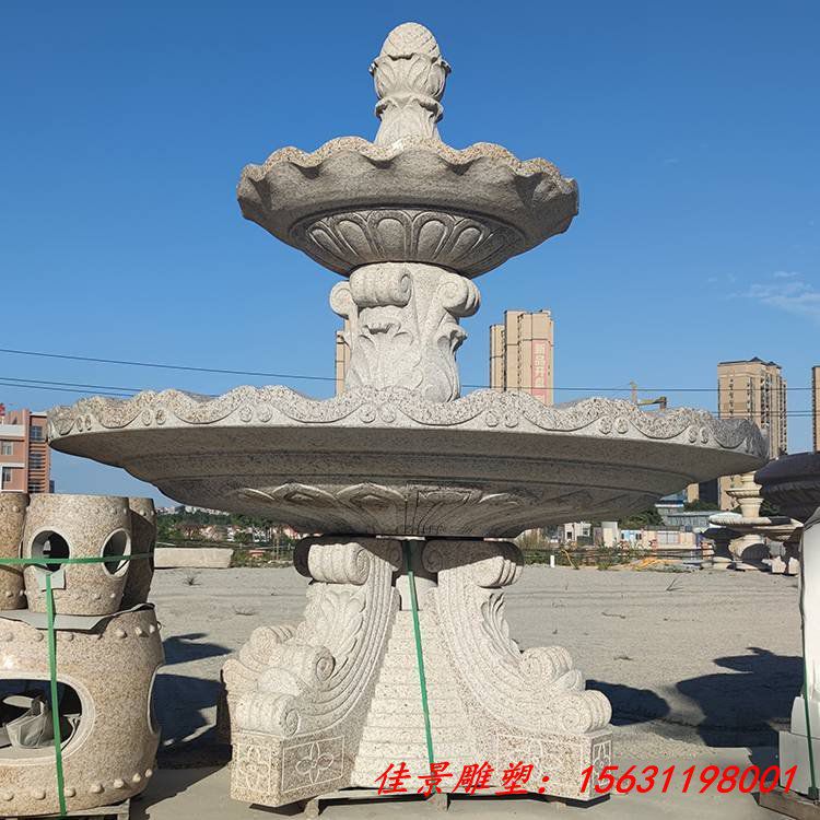 供应广场景观石雕喷泉 大理石欧式喷水池喷泉摆件 (6)