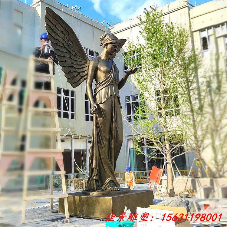 玻璃钢仿铜雕塑人物雕像园林景观 (3)[1]