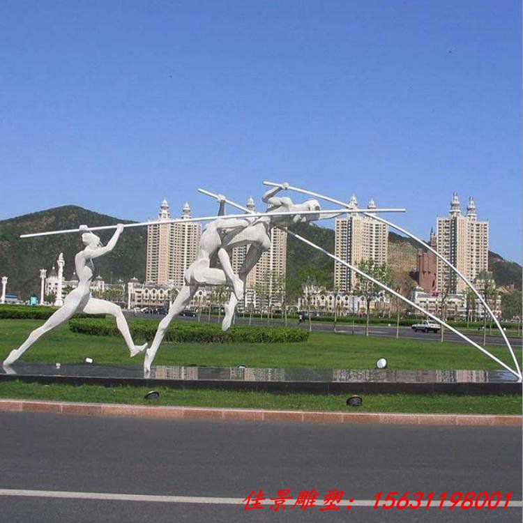不锈钢抽象人物雕塑学校公园广场景观金属发光雕塑摆件装饰品定制 (4)
