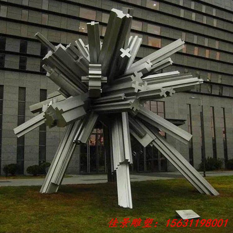 不锈钢创意异形雕塑户外广场扬帆远航励志主题宣传景观标志装饰品 (1)