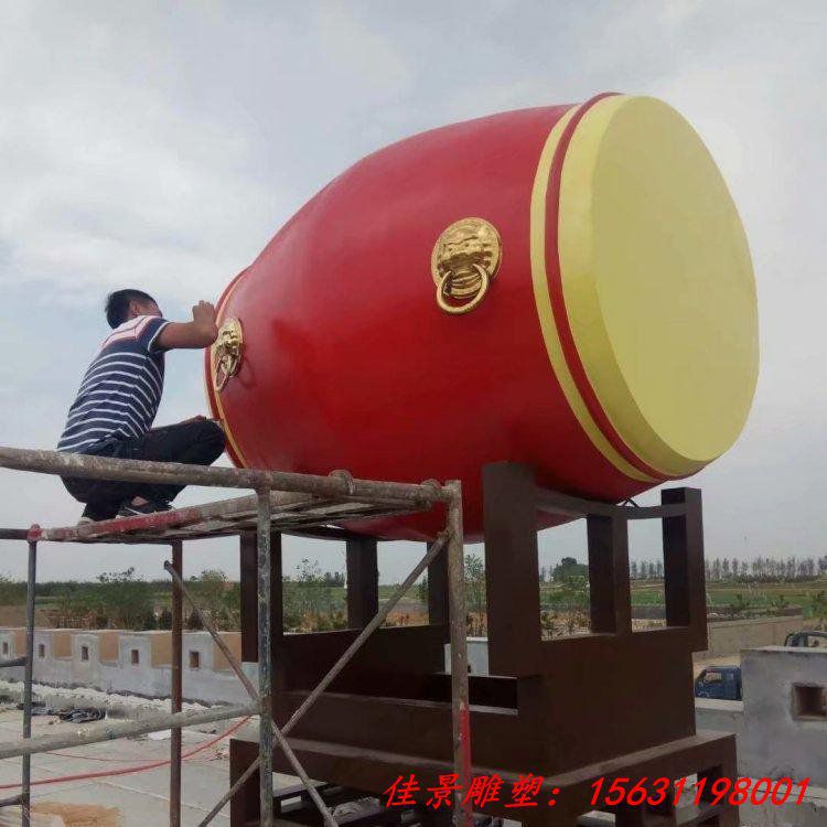 不锈钢鼓雕塑 大鼓不锈钢雕塑 (1)
