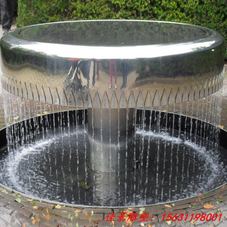 不锈钢水池水景雕塑 不锈钢喷泉雕塑 大型广场园林景观雕塑 厂 (6)