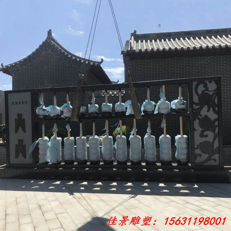 不锈钢算盘雕塑 (1)