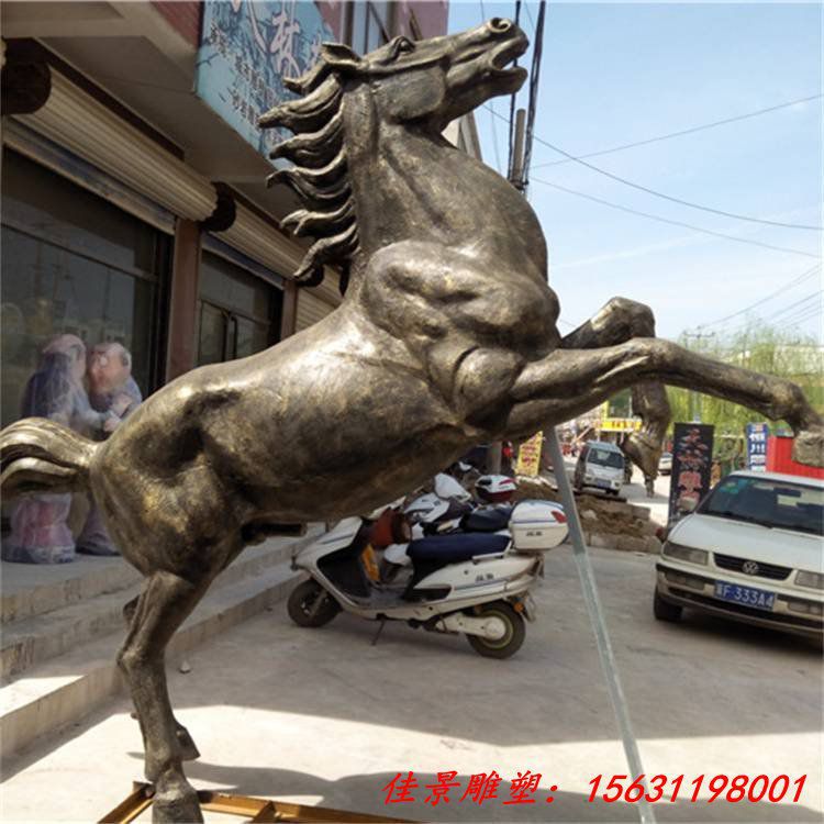 大型铸铜马雕塑 景观铜飞马动物小区草坪装饰摆件 (4)