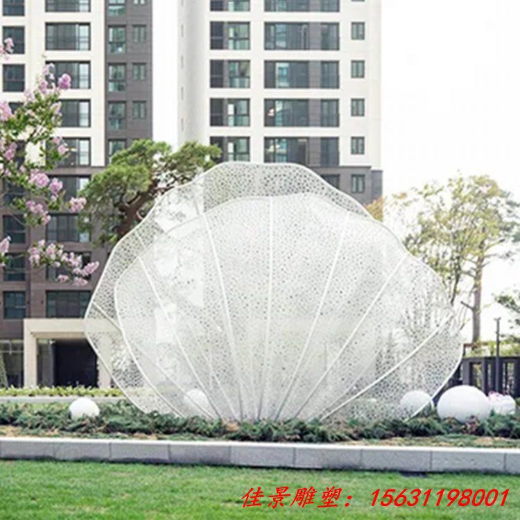 定制景观不锈钢镂空发光抽象雕塑 城市广场地产售楼部水景摆件 (3)