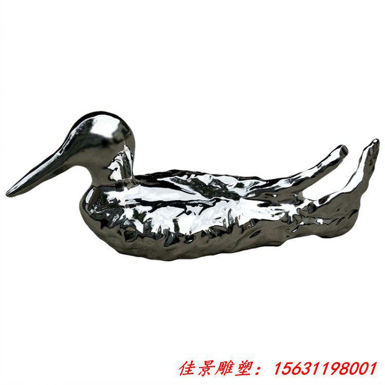 户外景观大型麋鹿雕塑不锈钢抽象创意园林酒店大堂落地摆件 (9)