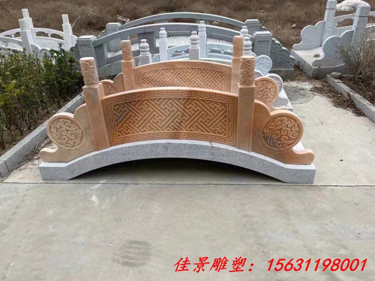 石雕小桥雕塑公园园林景观 (4)