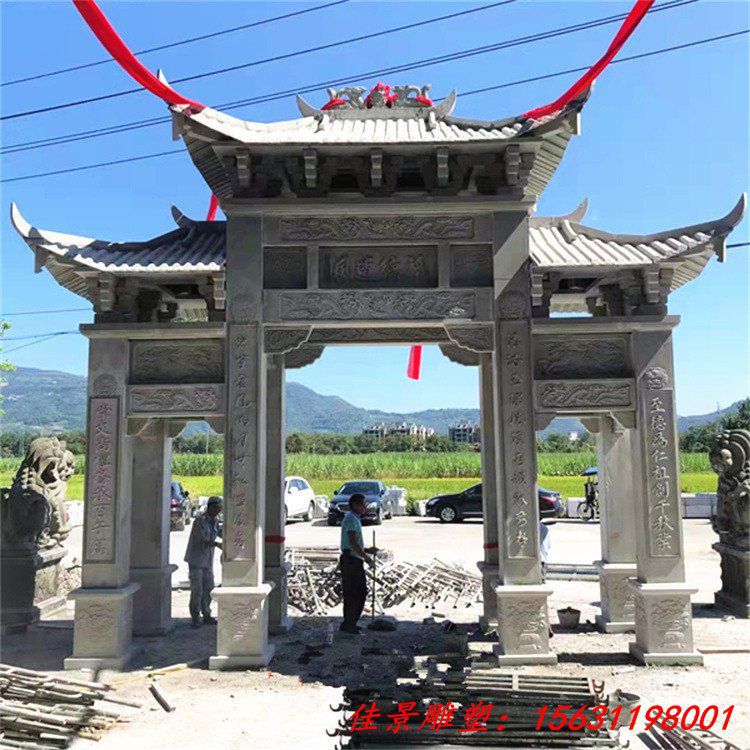 石业 古建园林做旧石抱鼓 中式传统门鼓摆件 (13)