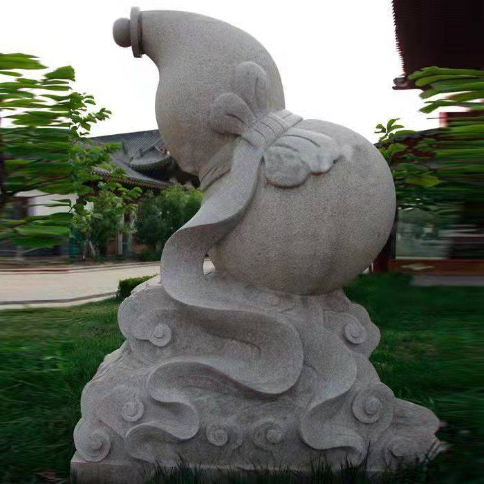 石雕葫芦公园葫芦雕塑 (1)