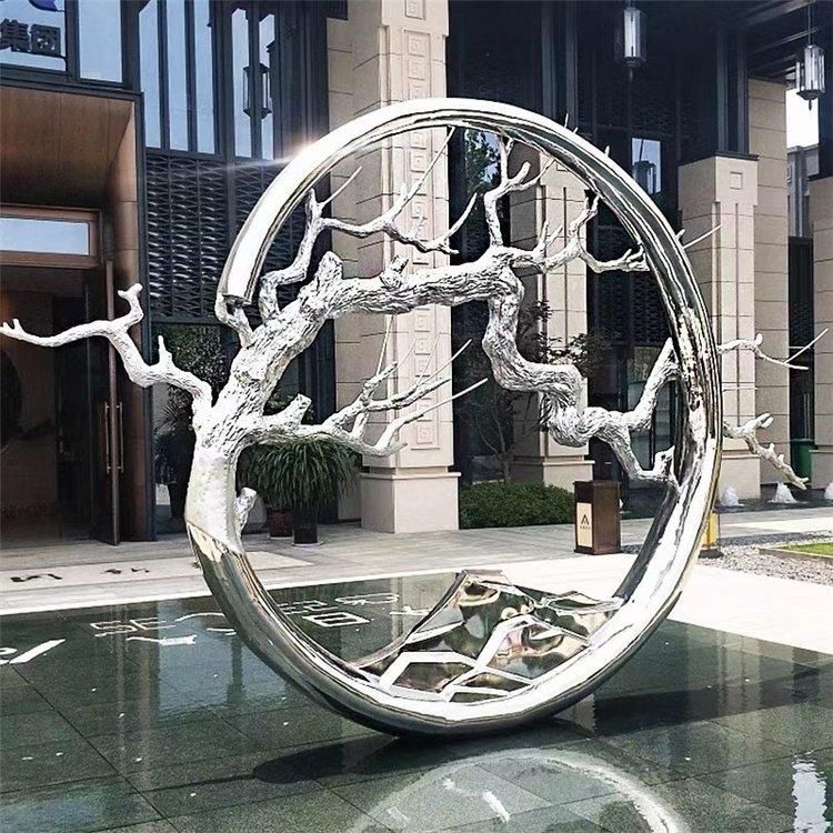 圆环雕塑的表面处理方法