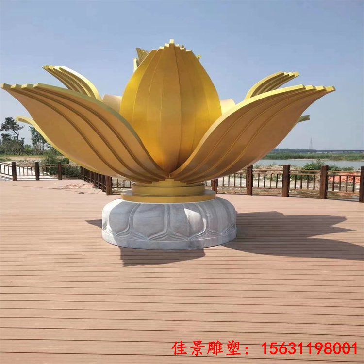 不锈钢城市大型花朵雕塑