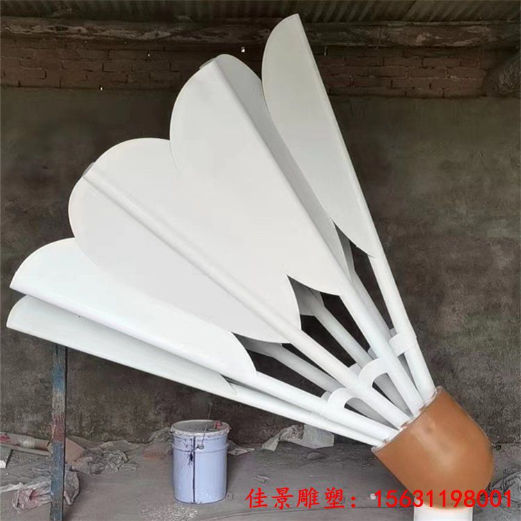 不锈钢大型羽毛球雕塑