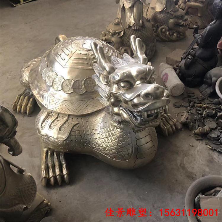景区动物雕塑铜雕龙龟