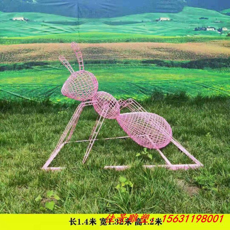 不锈钢卡通蚂蚁雕塑
