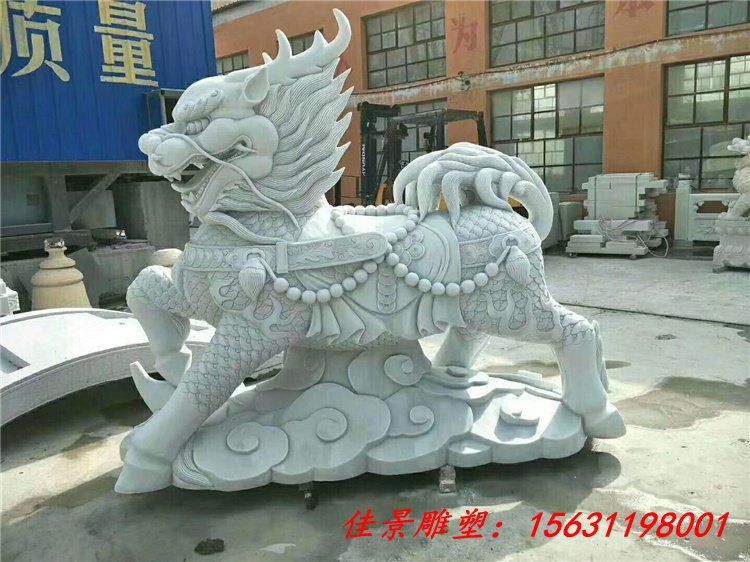 仿古石雕麒麟雕塑