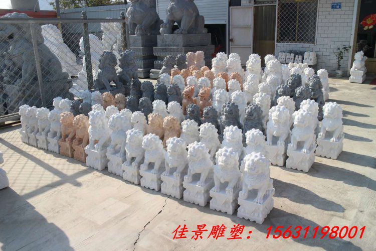 汉白玉镇宅护院动物石雕狮子雕塑