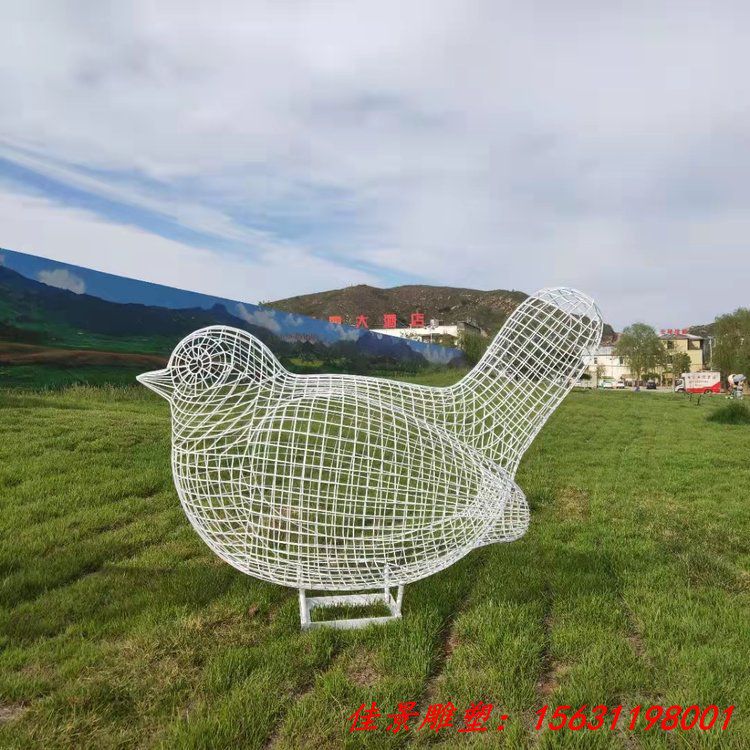 不锈钢小鸟雕塑