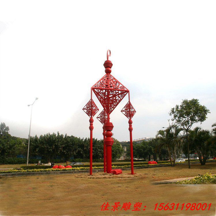 不锈钢大型中国结雕塑