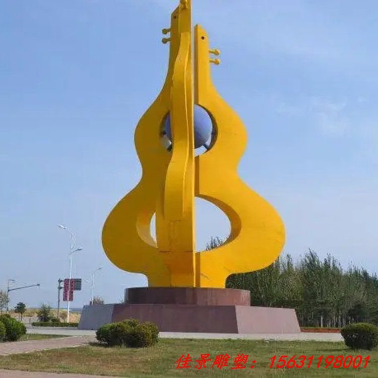 不锈钢抽象葫芦雕塑
