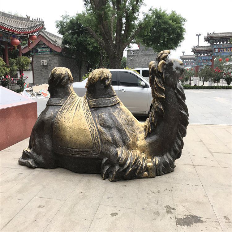 沙漠骆驼园林动物铜雕