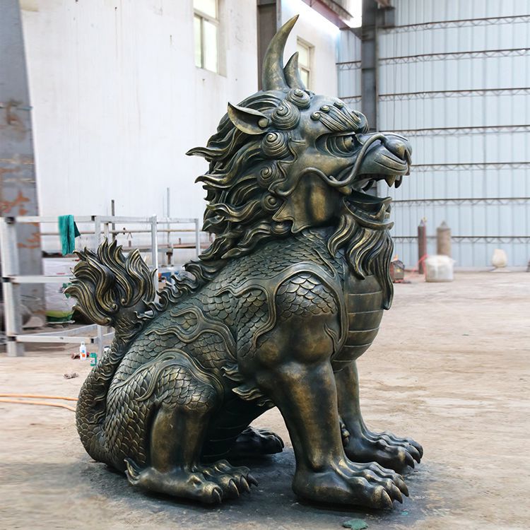 麒麟抽象景观铜雕