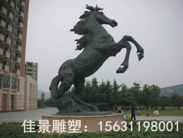 青铜马公园景观铜雕