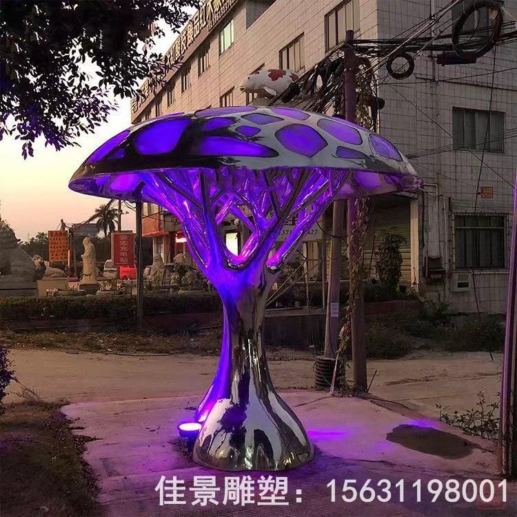 发光不锈钢校园景观雕塑