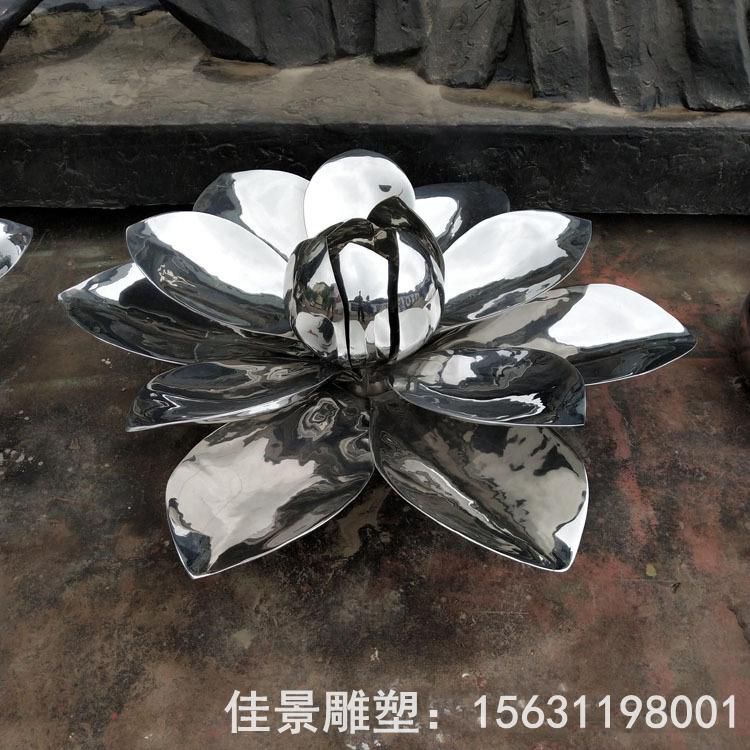 发光花朵不锈钢景观雕塑