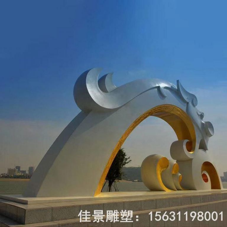 不锈钢创意标志景观雕塑