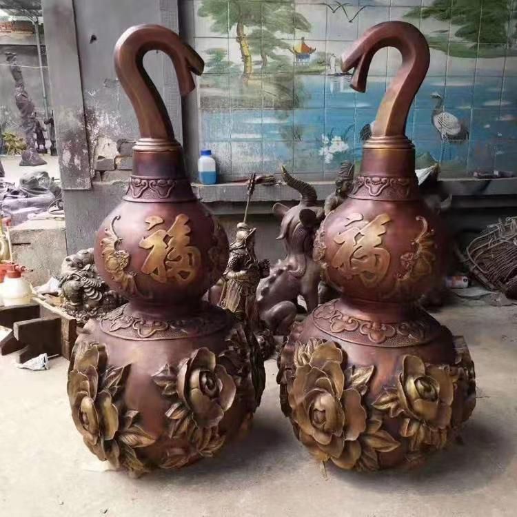 招财葫芦街边标志铜雕