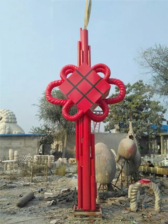 中国结不锈钢景区雕塑
