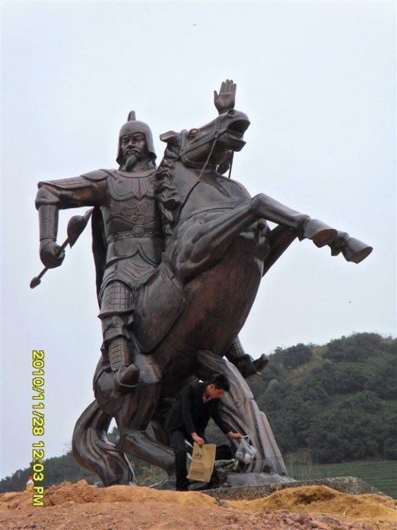 古罗马战士城市景观铜雕