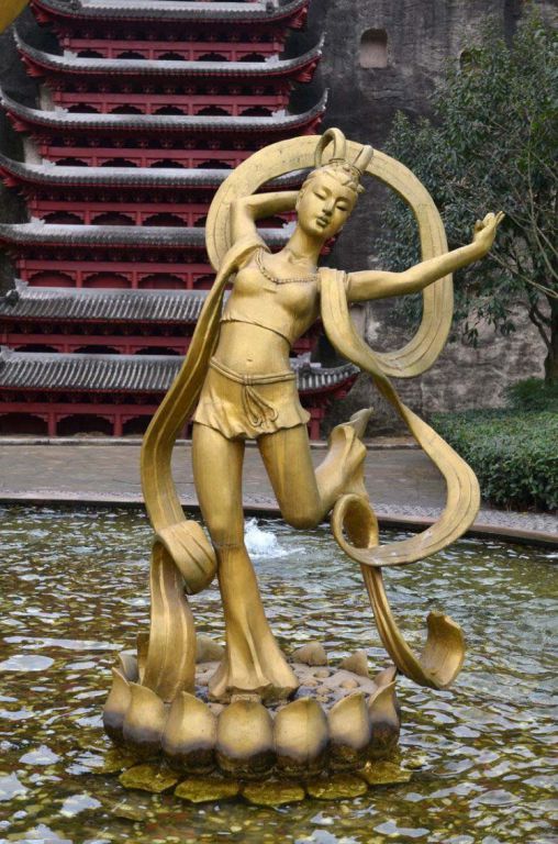 古代四大美女广场铜雕