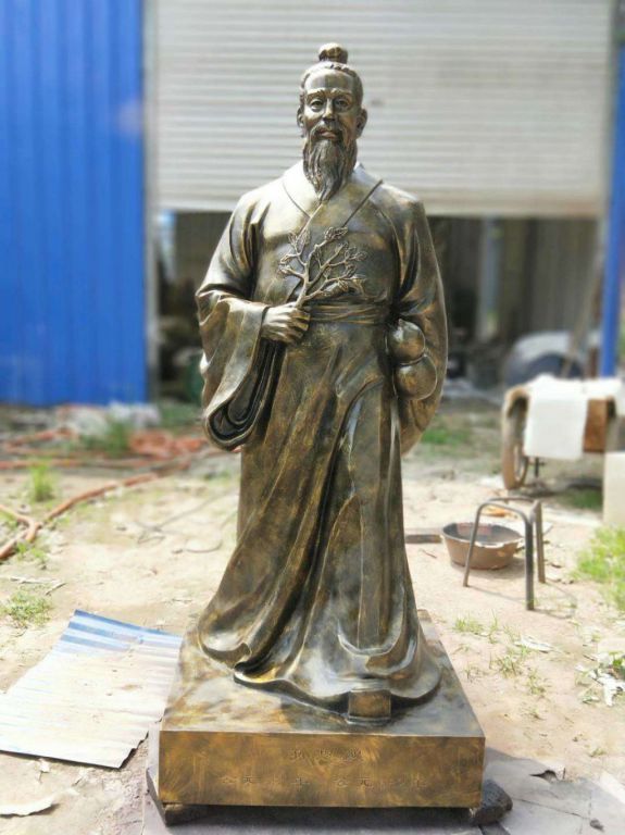 古代药王孙思邈坐像铜雕