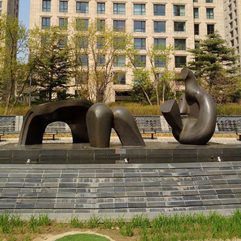 城市抽象标志景观铜雕