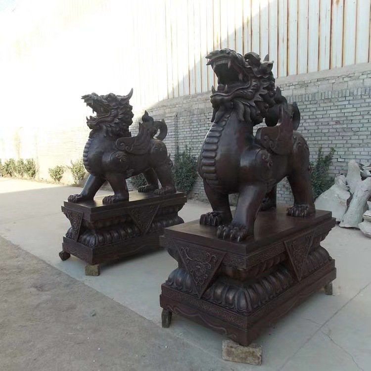 神兽貔貅动物抽象铜雕