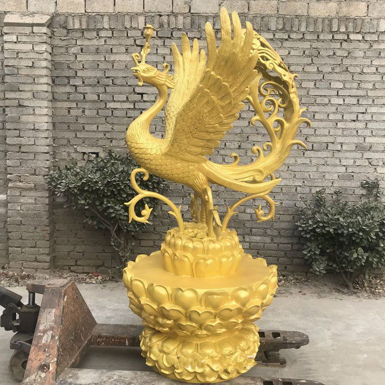 神兽凤凰别墅动物铜雕