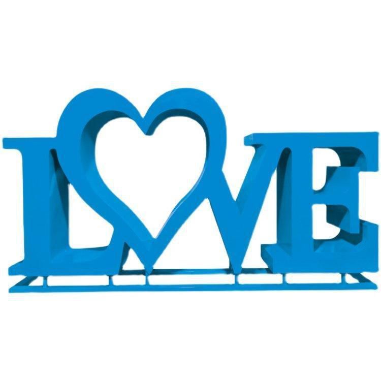 字母love庭院不锈钢雕塑