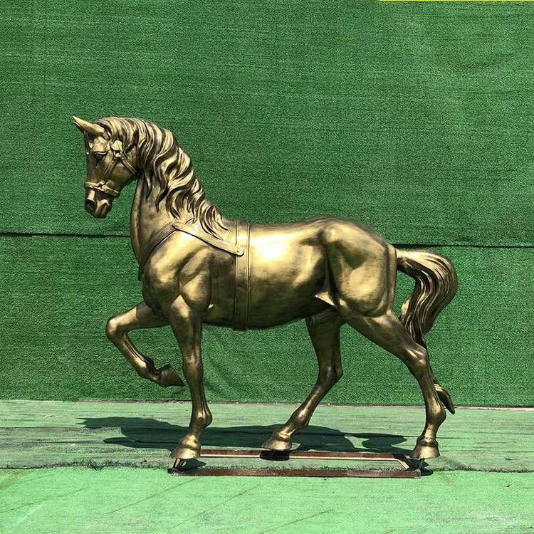 金色马校园标志铜雕