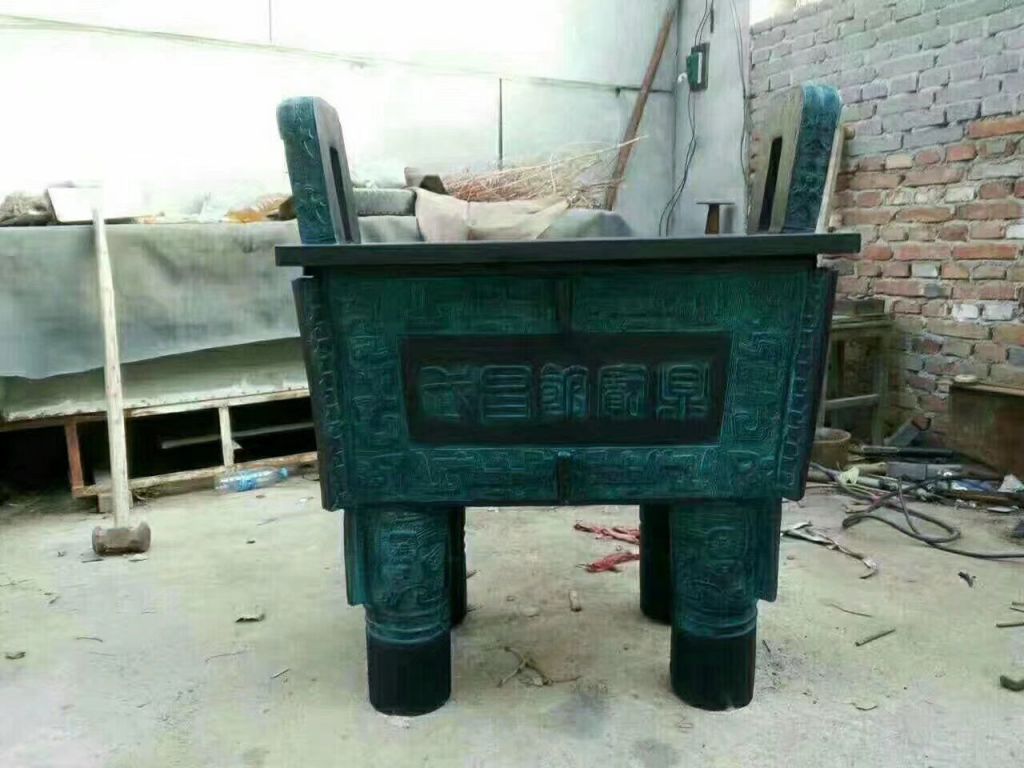 大型方鼎标志景观铜雕