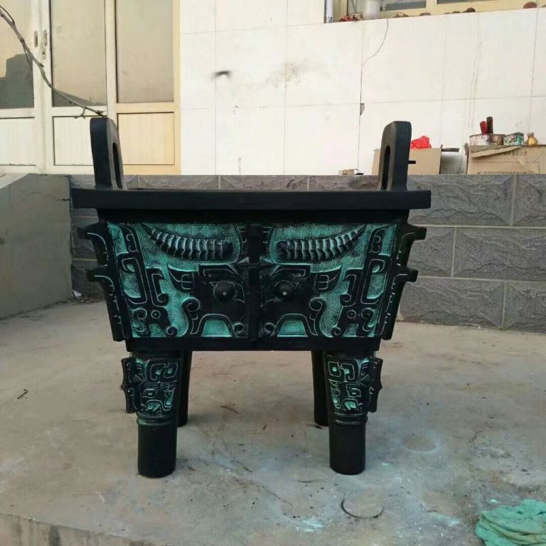 大型方鼎景观标志铜雕