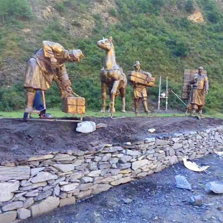 茶马古道城市标志铜雕