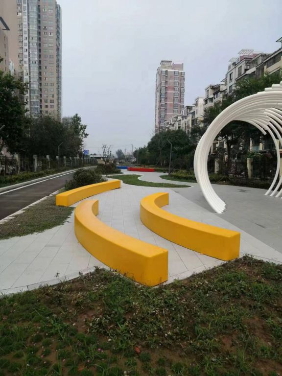 树池坐凳公园不锈钢景观雕塑