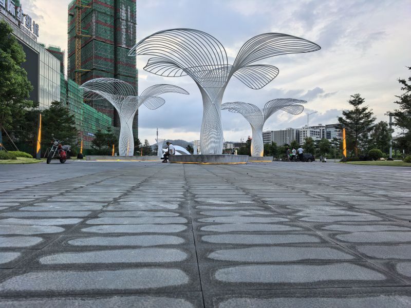 大树不锈钢植物雕塑