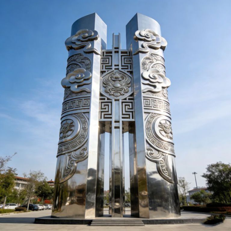 精神堡垒 不锈钢雕塑厂家