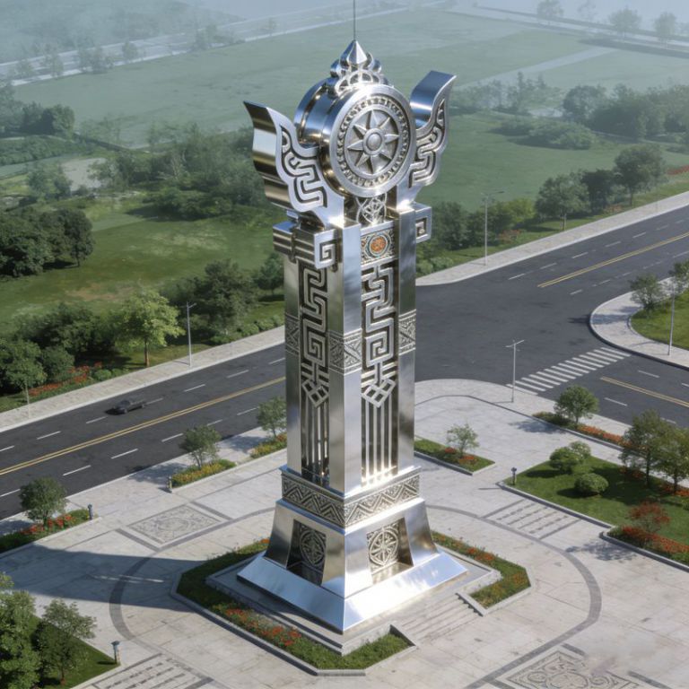 大型精神堡垒雕塑摆件